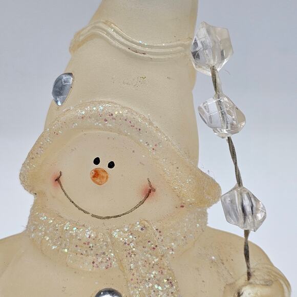 Charming Vintage Christmas Snowman and Snow Baby Figurine - Retro Holiday Decor - Picture 4 of 8